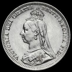 1893 Queen Victoria Jubilee Head Silver Threepence Obverse