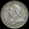 1897 Queen Victoria Veiled Head Silver Maundy Twopence Obverse