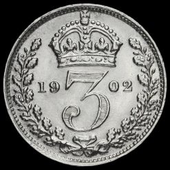 1902 Edward VII Silver Threepence Reverse