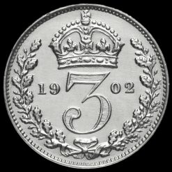 1902 Edward VII Silver Threepence Reverse