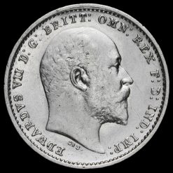 1905 Edward VII Silver Maundy Twopence Obverse
