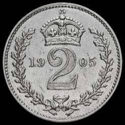 1905 Edward VII Silver Maundy Twopence Reverse