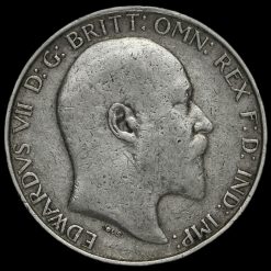 1910 Edward VII Silver Florin Obverse