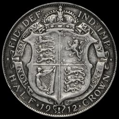 1912 George V Silver Half Crown Reverse
