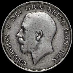 1913 George V Silver Half Crown Obverse