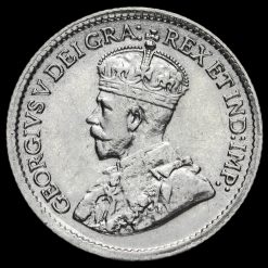 Canada 1917 George V Silver 5 Cents Obverse