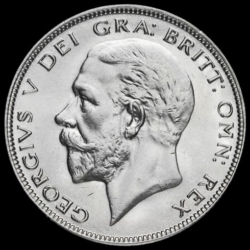 1928 George V Silver Half Crown Obverse