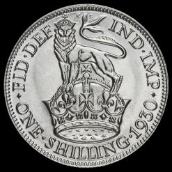 1930 George V Silver Shilling Reverse