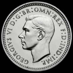 1937 George VI Silver Proof Maundy Threepence Obverse