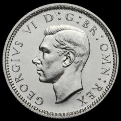 1937 George VI Silver Proof Sixpence Obverse