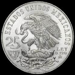 Mexico 1968 Olympic Games Silver 25 Pesos Obverse