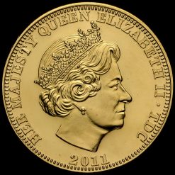 Tristan Da Cunha 2011 Limited Edition William & Catherine Crown Coin Obverse