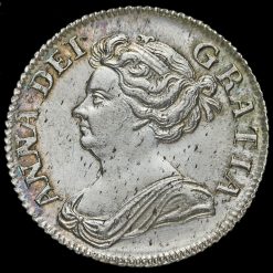 1708 Queen Anne Early Milled Silver Shilling Obverse