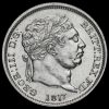 1817 George III Milled Silver Shilling Obverse
