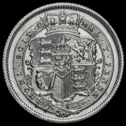 1817 George III Milled Silver Shilling Reverse