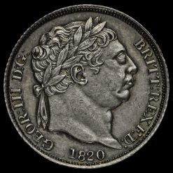 1820 George III Milled Silver Sixpence Obverse