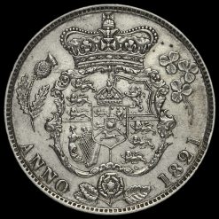 1821 George IV Milled Silver Half Crown Reverse