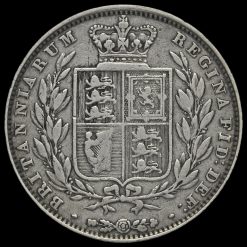 1846 Queen Victoria Young Head Silver Half Crown Reverse