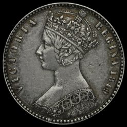 1849 Queen Victoria Godless Florin Obverse