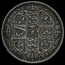 1849 Queen Victoria Godless Florin Reverse