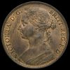 1887 Queen Victoria Bun Head Penny Obverse