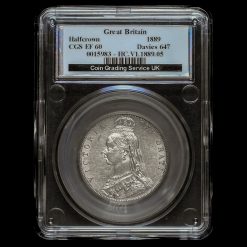 1889 Queen Victoria Jubilee Head Silver Half Crown