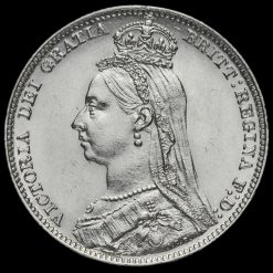 1889 Queen Victoria Jubilee Head Silver Shilling Obverse