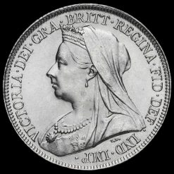 1894 Queen Victoria Veiled Head Silver Shilling Obverse