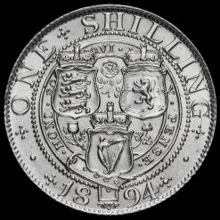 1894 Queen Victoria Veiled Head Silver Shilling Reverse