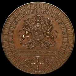 1897 Queen Victoria Diamond Jubilee Large Copper Medal by F Bowcher Reverse