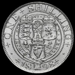 1898 Queen Victoria Veiled Head Silver Shilling Reverse
