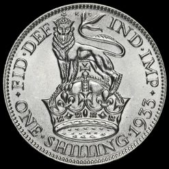 1933 George V Silver Shilling Reverse