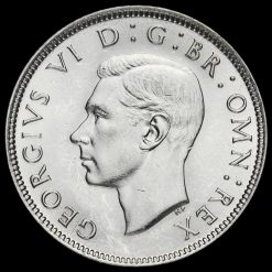 1942 George VI Silver Two Shilling Coin / Florin Obverse