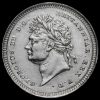 1828 George IV Milled Silver Maundy Twopence Obverse