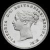 1882 Queen Victoria Young Head Silver Maundy Fourpence Obverse