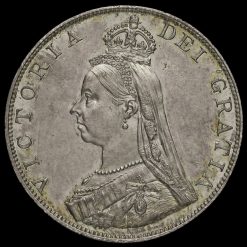 1887 Queen Victoria Jubilee Head Silver Double Florin Obverse