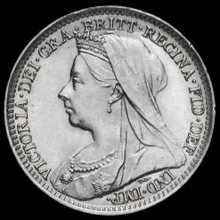1893 Queen Victoria Veiled Head Silver Threepence Obverse