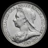 1896 Queen Victoria Veiled Head Silver Maundy Twopence Obverse