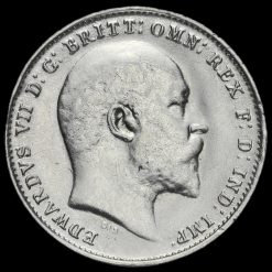 1909 Edward VII Silver Threepence Obverse