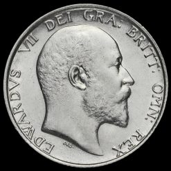 1910 Edward VII Silver Shilling Obverse