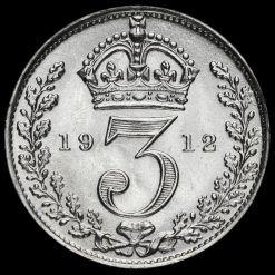 1912 George V Silver Threepence Reverse