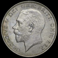 1921 George V Silver Half Crown Obverse