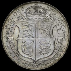 1921 George V Silver Half Crown Reverse