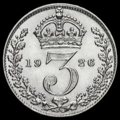 1926 George V Silver Threepence Reverse
