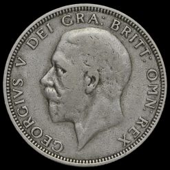 1927 George V Silver Florin, Circulated Proof Obverse