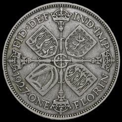 1927 George V Silver Florin, Circulated Proof Reverse