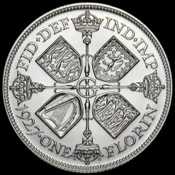 1927 George V Silver Proof Florin Reverse