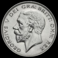 1929 George V Silver Half Crown Obverse