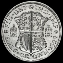 1929 George V Silver Half Crown Reverse