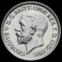 1930 George V Silver Sixpence Obverse